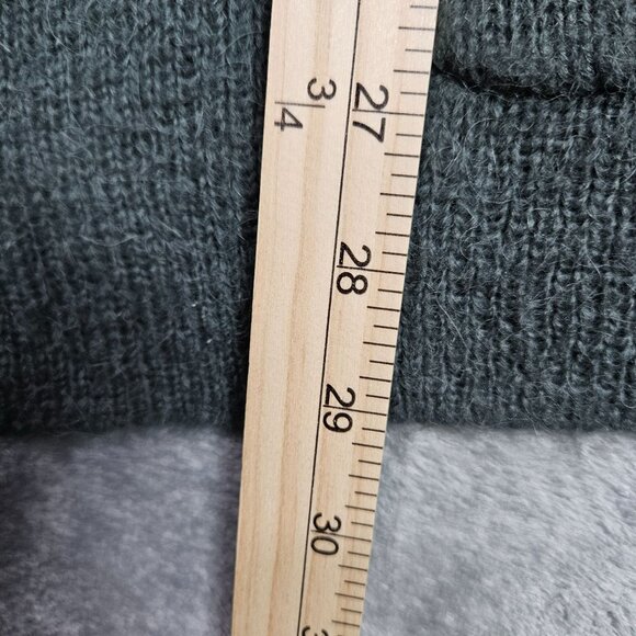 Soft Surroundings Cardigan Womens Small Green Alpaca Wool Blend Rosette Neck - Picture 8 of 8